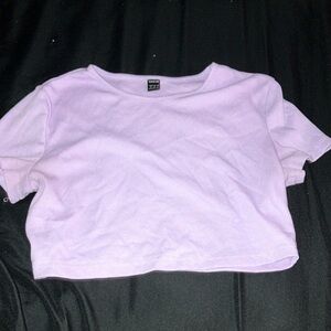 SHEIN Lavender Crop Top